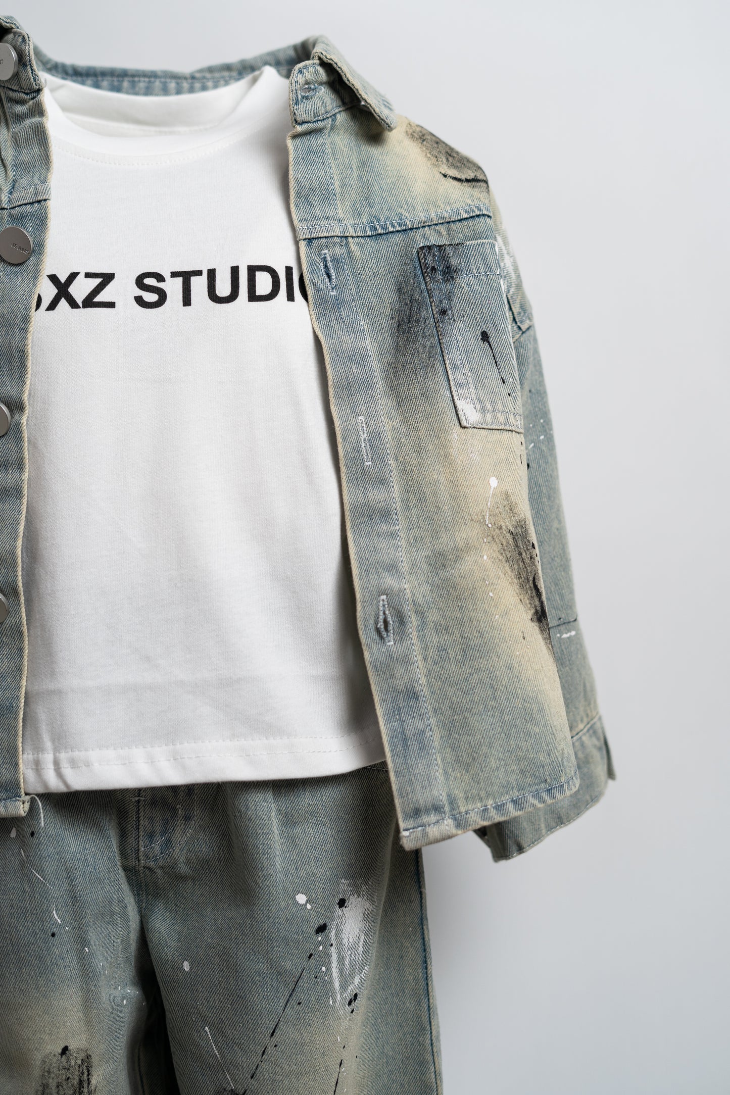 SPLATTER DENIM SET