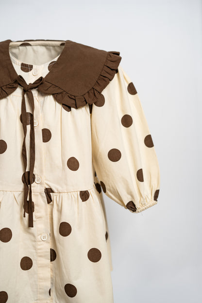 PETAL CHARM RUFFLE DRESS