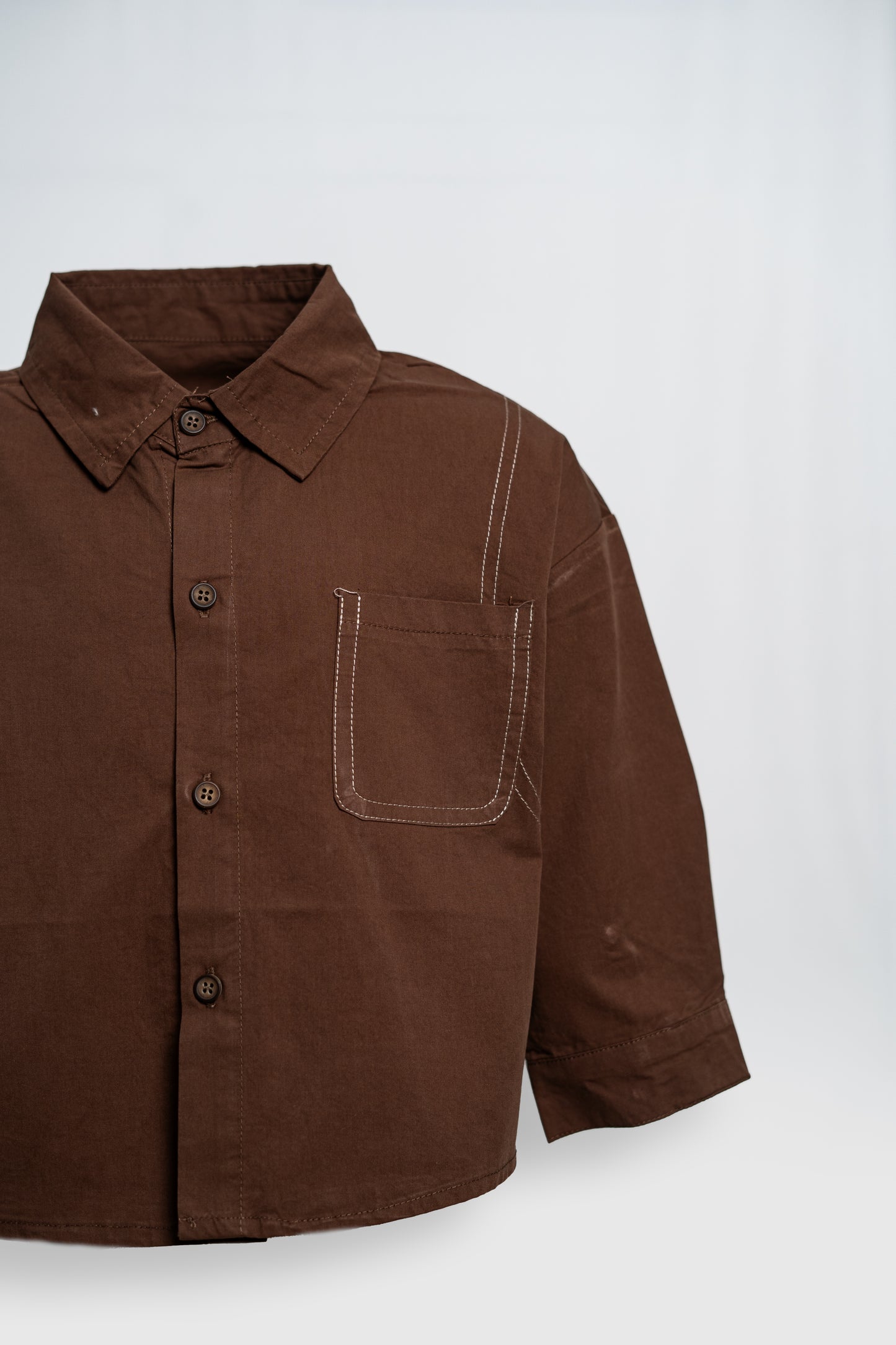 CONTRAST STITCH SHIRT