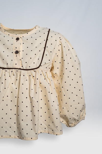 POLKA DOT PRINT TOP