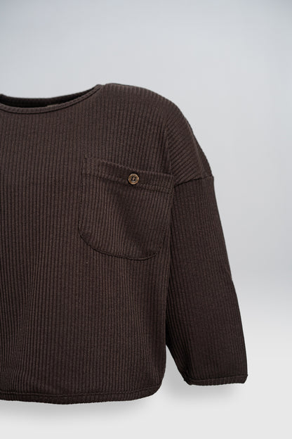 TEXTURED KNIT T-SHIRT