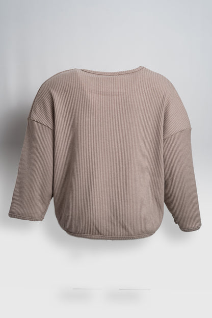 TEXTURED KNIT T-SHIRT