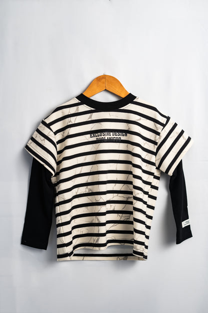 MARBLE STRIPE TSHIRT