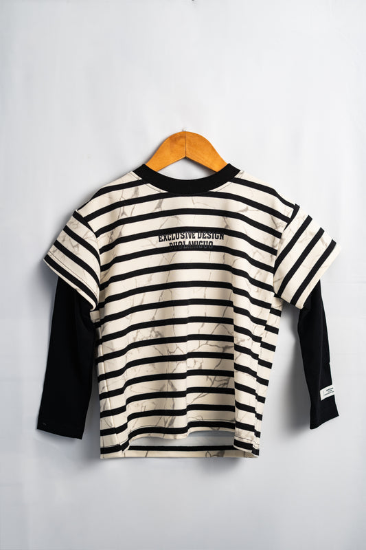 MARBLE STRIPE TSHIRT