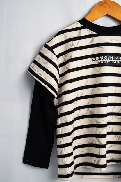 MARBLE STRIPE TSHIRT