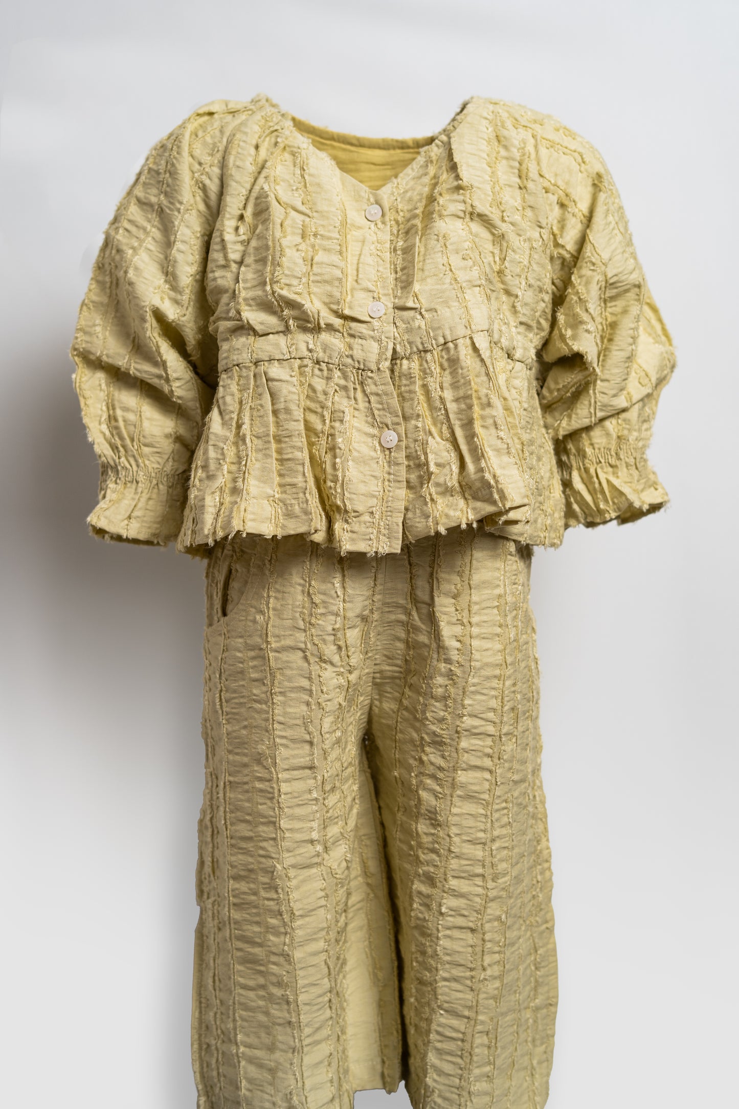 PICCINO POPLIN PUFF SLEEVE PAIR