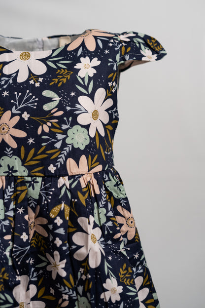 MIDNIGHT BLOSSOM FROCK